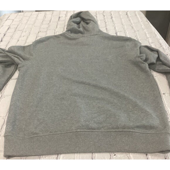 Puma Sweatshirt Unisex Size L Color Gray Embroidered Hoodie - Picture 2 of 8